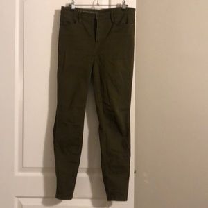 Olive ankle jeans